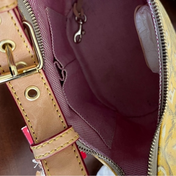 NWT Yellow Dooney & Bourke Purse - Hobo Bucket Bag - Picture 6 of 8